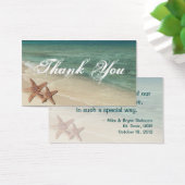 Zee zeesterren dank u geschenk Label Visitekaartjes (Bureau)