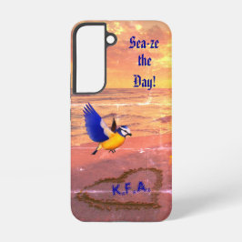 Zee- zeevogelliefde samsung galaxy hoesje