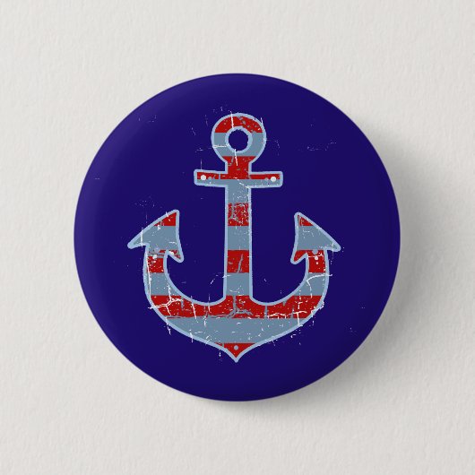 zee-zeezeilanker ronde button 5,7 cm (Voorkant)