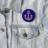 zee-zeezeilanker ronde button 5,7 cm (In situ)