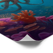 Zee ziet duiker poster (Hoek)