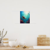 Zee ziet duiker poster (Keuken)