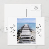 Zee zijkant weinig briefkaart (Voorkant / Achterkant)