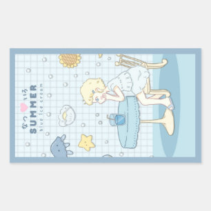 🌊✩ Zee Zomer Dromen ✩🌊 Rechthoekige Sticker