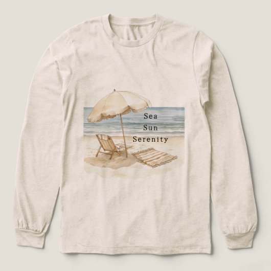 Zee Zon Sereniteit Strandparasol Tri-Blend Shirt (Voorkant)