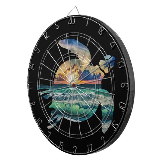 Zee zonneklep Golf Ball Marke Dartbord (Voorkant Rechts)