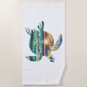 Zee zonnestralen strandlaken (Voorkant)