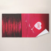 Zee Zonsondergang Badhanddoek Romantisch Liefdeson (Badhanddoek)