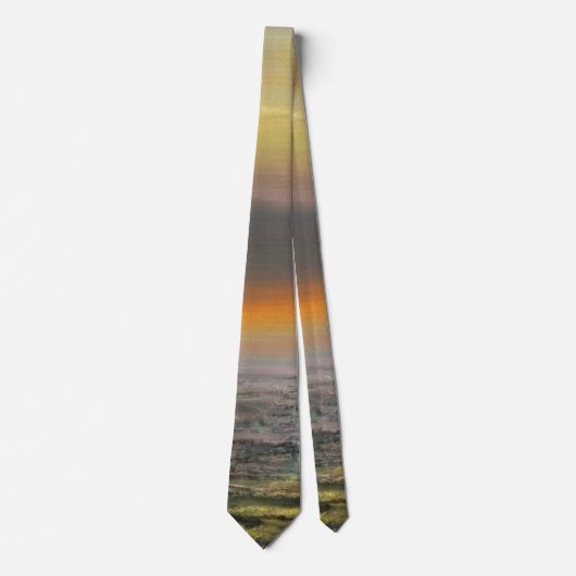 Zee Zonsondergang Kleuren Stropdas (Voorkant)