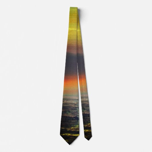 Zee Zonsondergang Necktie Stropdas (Voorkant)