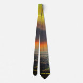Zee Zonsondergang Necktie Stropdas (Achterkant)