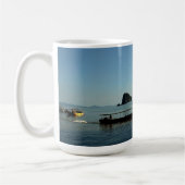 Zee zonsondergang reizen koffiemok (Links)