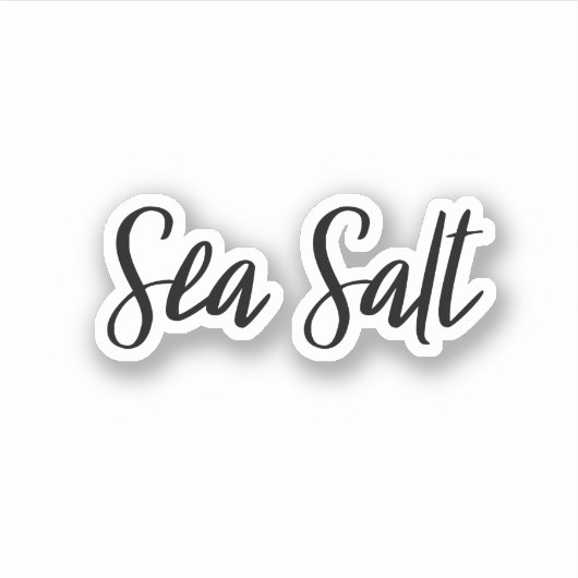 Zee Zout Opslag Sticker (Voorkant)