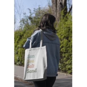 Zee Zout Zand Citroenpalet Schattige Zomer Tote Bag