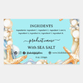 ZEE ZOUT Zelfgemaakte Zeep Label Rectangle (Voorkant)