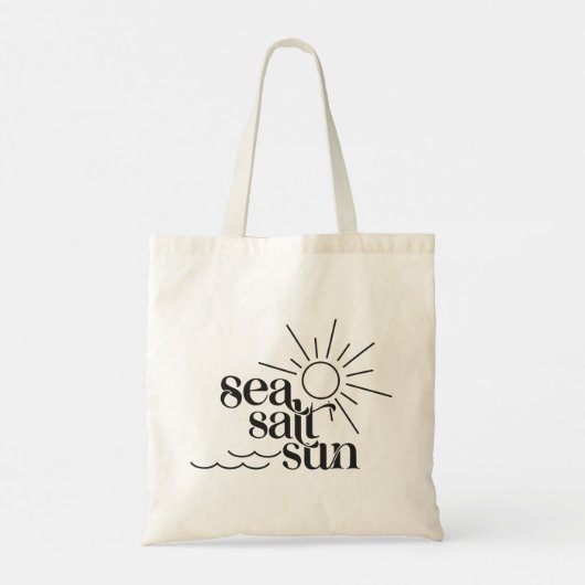 Zee Zout Zon Tote Bag (Achterkant)