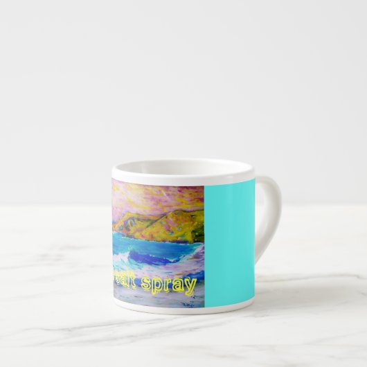 zee-zoutspray espresso kop (Voorkant rechts)