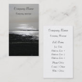 zee, zwart-wit visitekaartje (Voorkant / Achterkant)