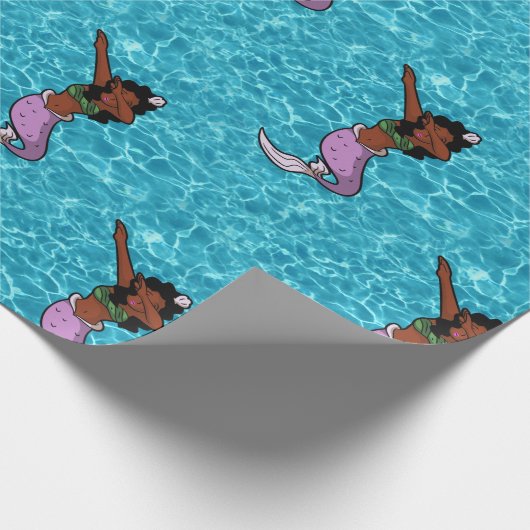 zee zwarte buikzeemeermin cadeaupapier (Hoek)