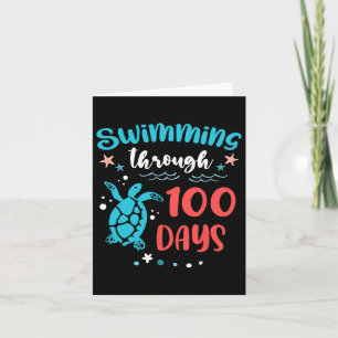 Zee zwemmen door 100 dagen schoolleraar GI Kaart