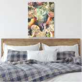 Zeeanemonen, Actiniae Seeanemonen Ernst Haeckel Canvas Afdruk (Insitu (Slaapkamer))