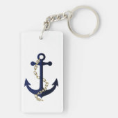 Zeeanker, ketting, gepersonaliseerd sleutelhanger (achterkant)