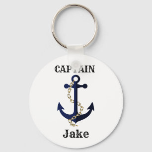 Zeeanker, ketting, gepersonaliseerd sleutelhanger