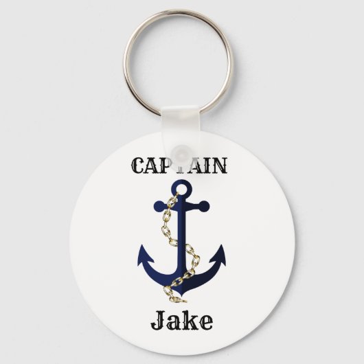 Zeeanker, ketting, gepersonaliseerd sleutelhanger (Voorkant)