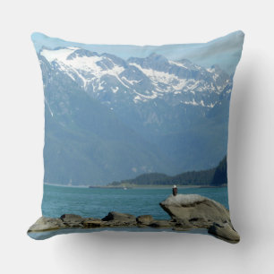 Zeearend bij Skagway Alaska Kussen