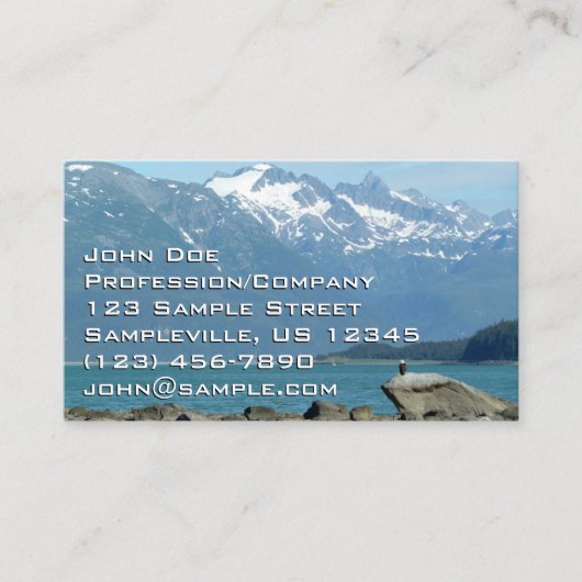 Zeearend in Skagway Alaska Visitekaartje (Voorkant)