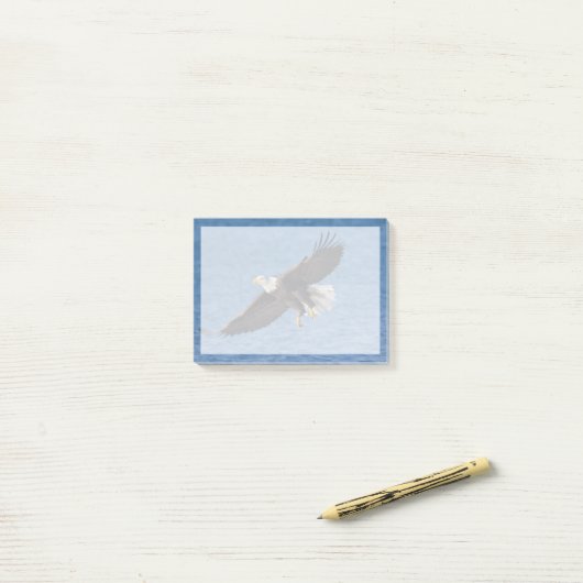 Zeearend in vlucht post-it® notes (Op bureau)