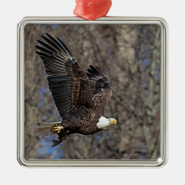 Zeearend met een Meerval Metalen Ornament