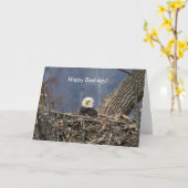 Zeearend met een slechte haar dag kaart (Gele Bloem)