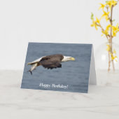 Zeearend met een vis kaart (Gele Bloem)