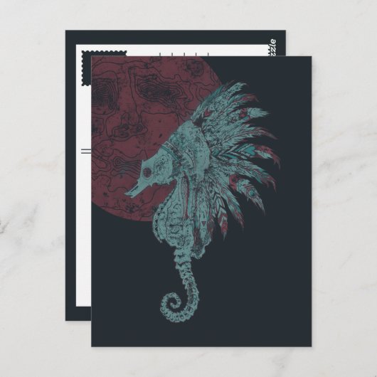 zeebaars briefkaart (Voorkant / Achterkant)