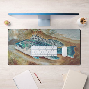 Zeebaars door S.A. Kilbourne, Vintage Vis Bureaumat
