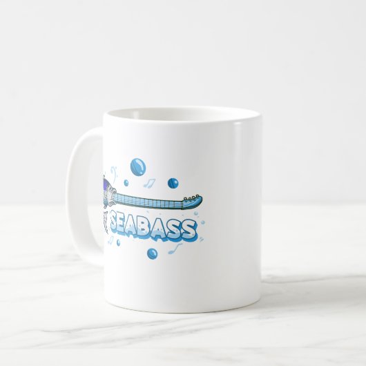 zeebaars koffiemok (Voorkant links)