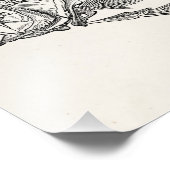  zeebaars - Sjabloon visserij Foto Afdruk (Hoek)