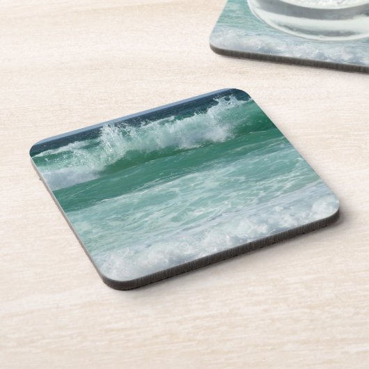  zeebaarsgolven van Zee Bier Onderzetter (Linkerzijde)