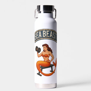 Zeebeest Fitness Mermaid   Retro Pin-Up Fitness Ui Waterfles
