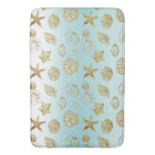 Zeebekkens van de goudmakreel Aqua Blue Ombre Badmat (Voorkant Verticaal)