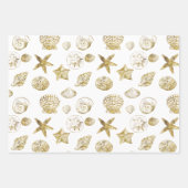 Zeebekkens van de goudmakreel Aqua Blue Ombre Inpakpapier Vel (Voorkant 2)