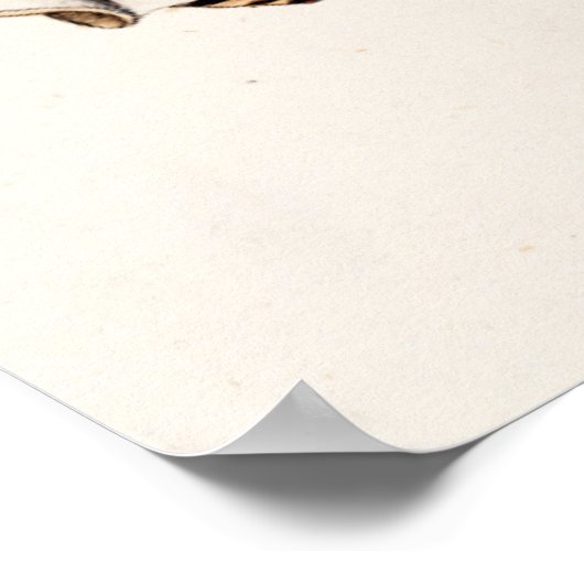  zeebergen Aangepersonaliseerde Retro Berge Shell Poster (Hoek)