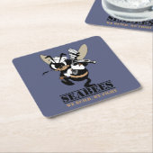 Zeebijen We bouwen een Onderzetter met papieren ve (Schuin)