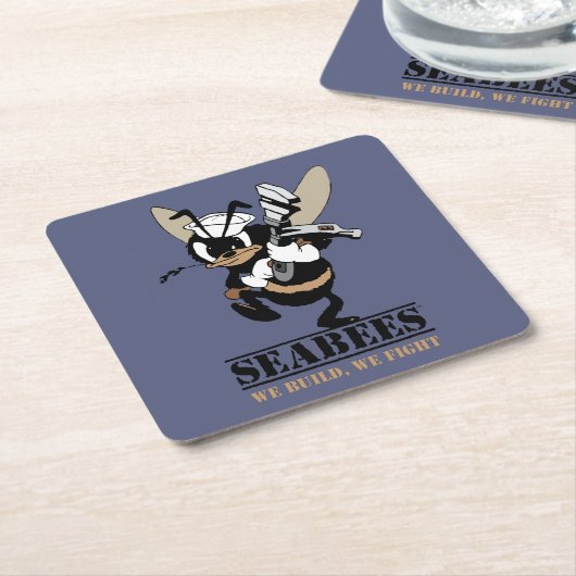 Zeebijen We bouwen een Onderzetter met papieren ve (Schuin)