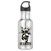 Zeebijen We bouwen 'We vechten tegen Drink'-fles Waterfles (Voorkant)