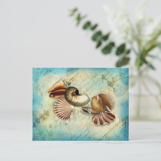  zeeblauw briefkaart (Staand voorkant)