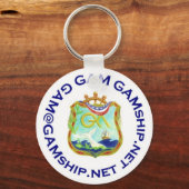 zeeblauw sleutelhanger (Voorkant)