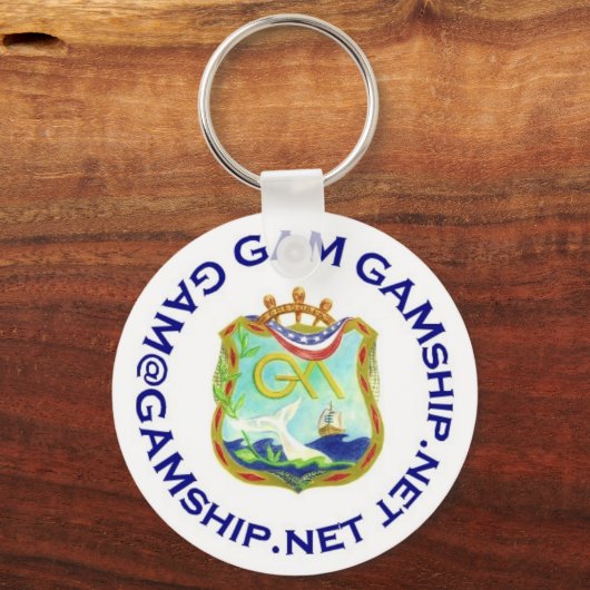 zeeblauw sleutelhanger (Voorkant)