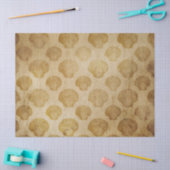 Zeebodems met vervorming op bruine ontkoppeling tissuepapier (Craft)